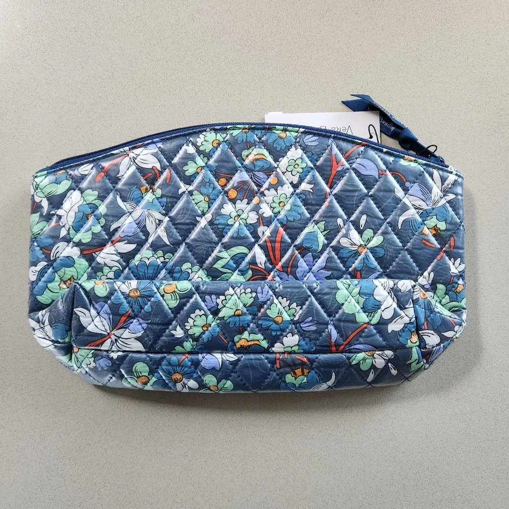 Vera Bradley Grand Travel Cosmetic (LAMINATED) ~Floral Bursts **NEW